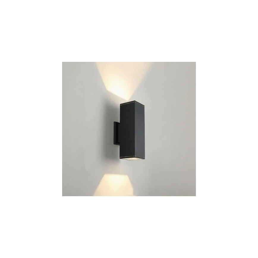 Applique murale d'extérieur 2xGU10/35W/230V IP54 noire