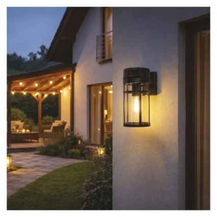 Applique murale d'extérieur avec caméra intégrée GOSMART 1xE27/15W/230V Wi-Fi IP44