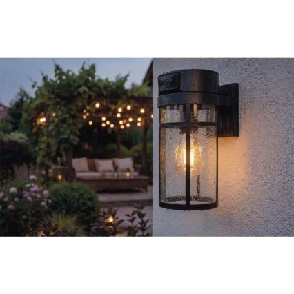 Applique murale d'extérieur avec caméra intégrée GOSMART 1xE27/15W/230V Wi-Fi IP44