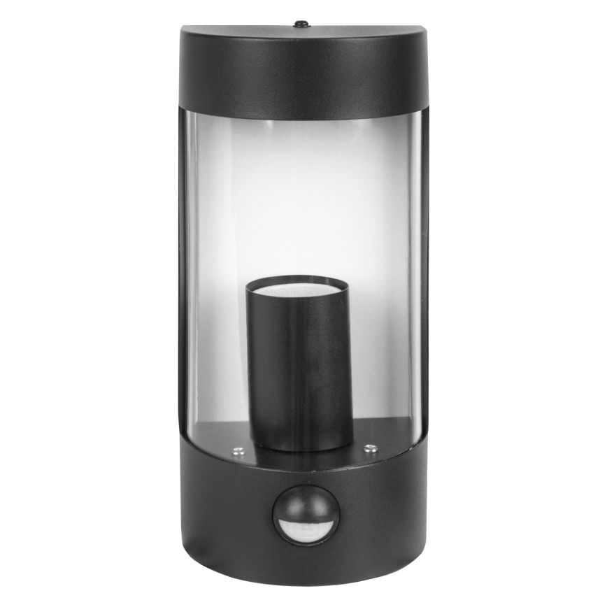 Applique murale d'extérieur avec détecteur de mouvement 1xE27/15W/230V IP44 noire