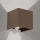 Applique murale d'extérieur avec détecteur de mouvement et capteur crépusculaire CUBE-S LED/13W/230V IP54 marron
