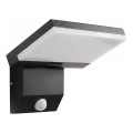 Applique murale d'extérieur avec détecteur de mouvement LED/18W/230V IP44 noire