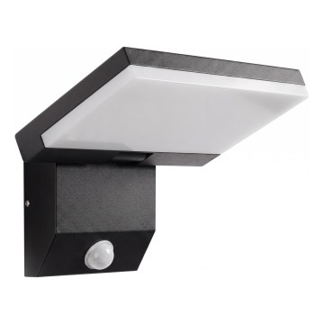 Applique murale d'extérieur avec détecteur de mouvement LED/18W/230V IP44 noire