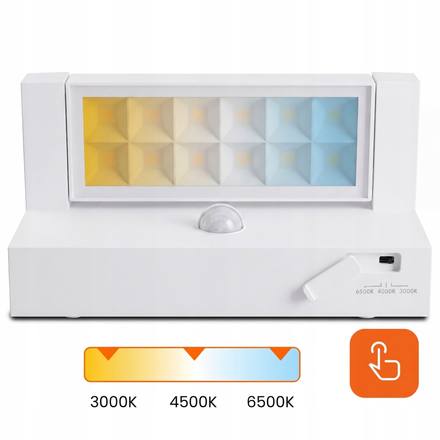 Applique murale d'extérieur LED avec détecteur de mouvement et capteur crépusculaire LED/25W/230V 3000/4000/6500K IP54 blanche