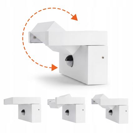 Applique murale d'extérieur LED avec détecteur de mouvement et capteur crépusculaire LED/25W/230V 3000/4000/6500K IP54 blanche