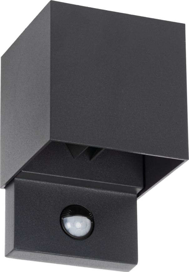 Applique murale d'extérieur avec détecteur REKA LED/7W/230V IP54, anthracite au design carré