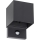 Applique murale d'extérieur avec détecteur REKA LED/7W/230V IP54, anthracite au design carré