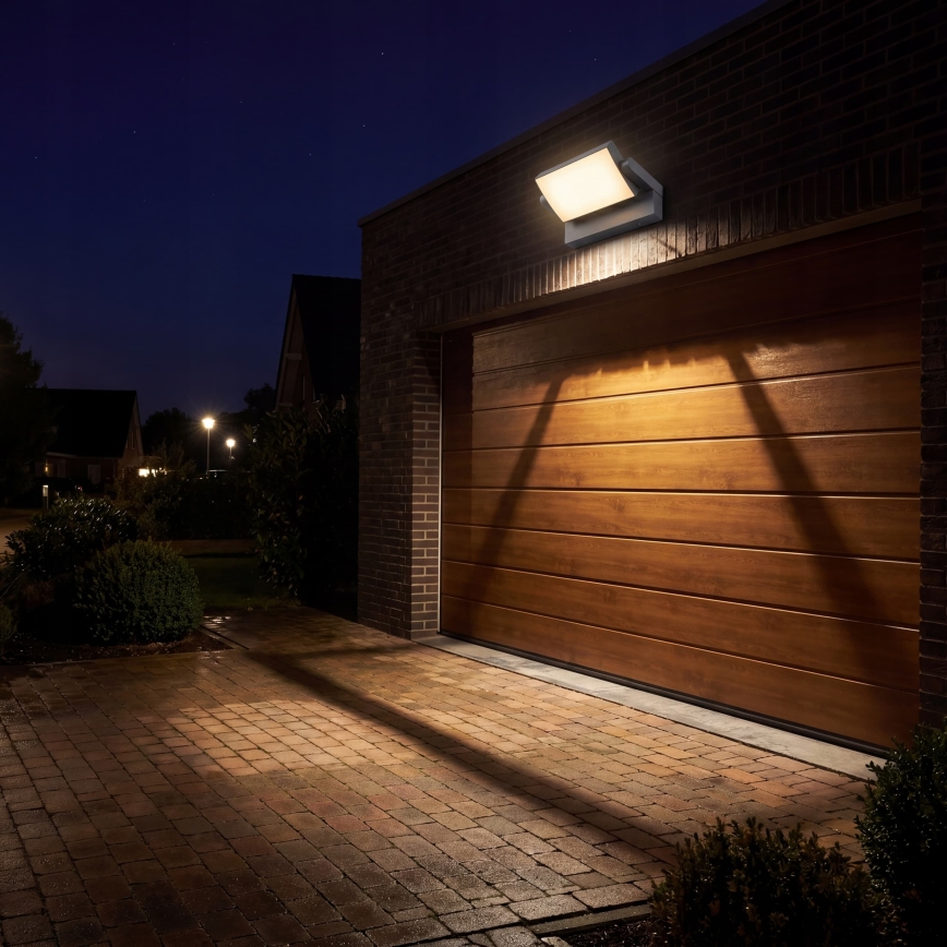 Applique murale extérieure dimmable DEL/12/18/24W/230V 3000/4000/6500K IP54 noir