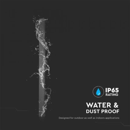 Applique murale d'extérieur LED, 10 W, 230 V, 3000 K, IP65, 51 cm, anthracite