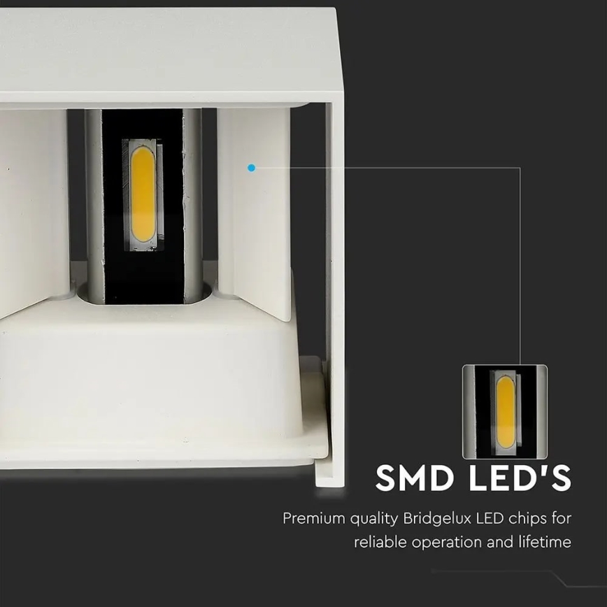 Applique murale d'extérieur LED/11W/230V 3000K IP65 blanc