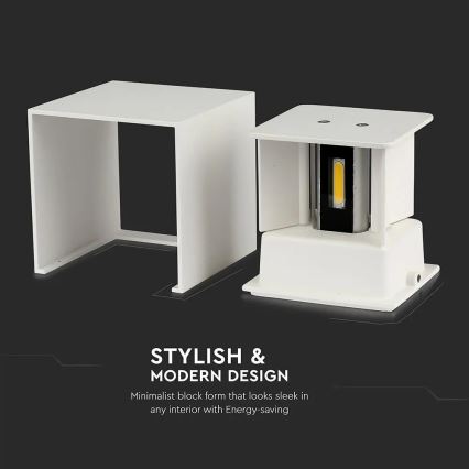 Applique murale d'extérieur LED/11W/230V 3000K IP65 blanc