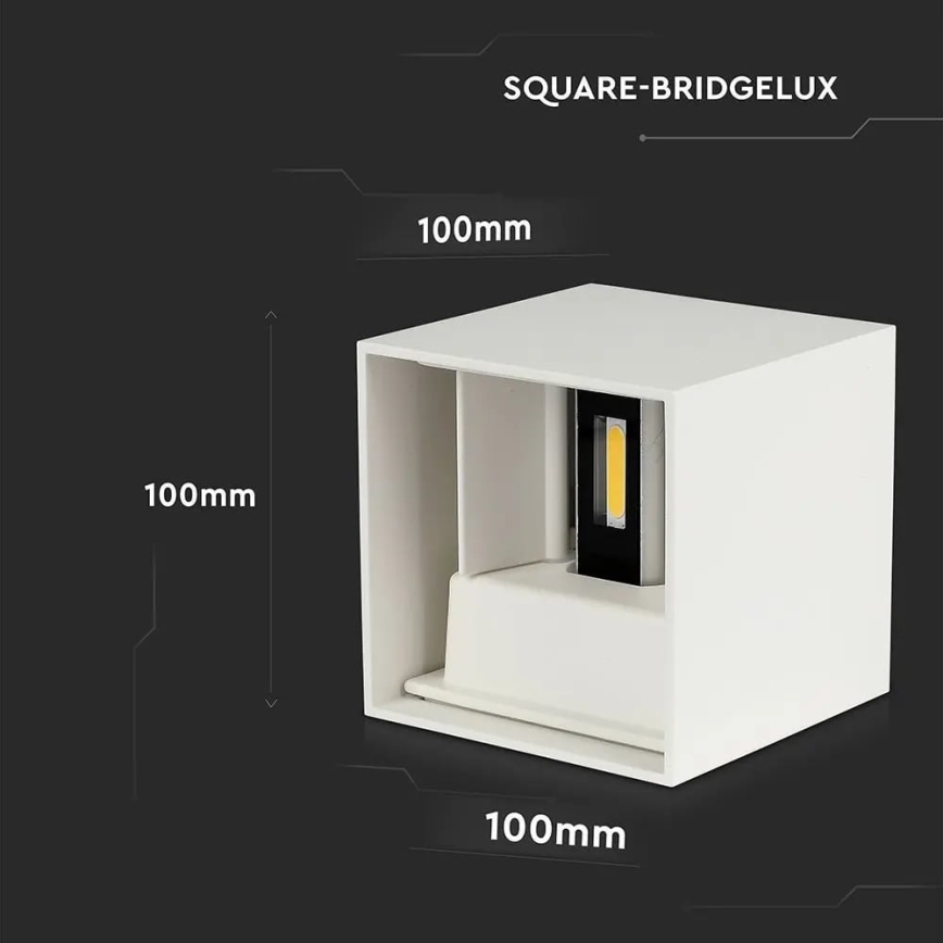 Applique murale d'extérieur LED/11W/230V 3000K IP65 blanc