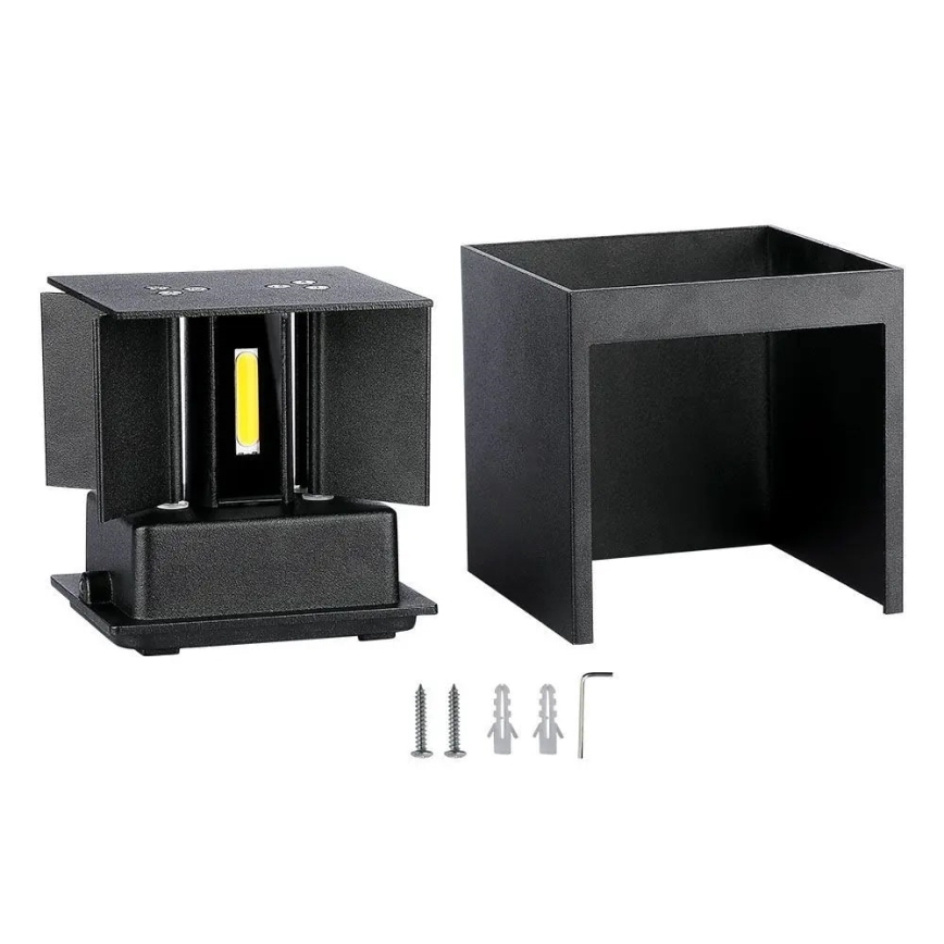 Applique murale d'extérieur LED/11W/230V 3000K IP65 noir