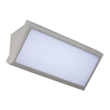 Applique murale d'extérieur LED/12W/230V 3000K IP65 gris