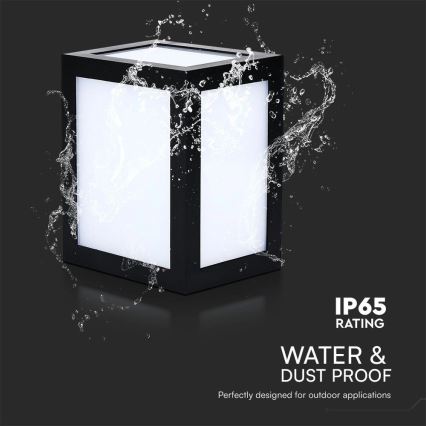 Applique murale d'extérieur LED/12W/230V 3000K IP65 noire