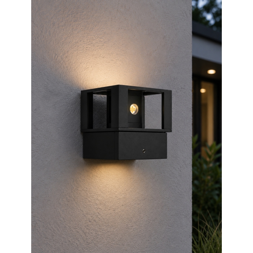Applique murale d'extérieur LED/12W/230V IP54 noire