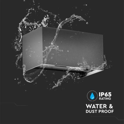 Applique murale d'extérieur LED/24W/230V 4000K IP65 anthracite
