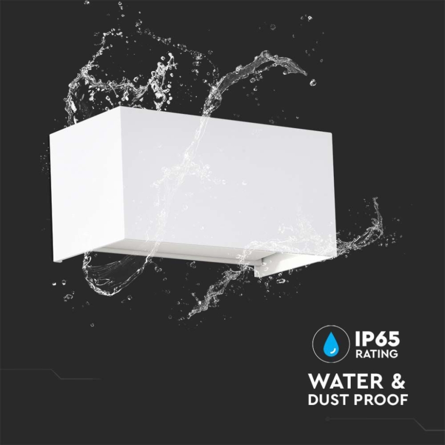 Applique murale d'extérieur LED/24W/230V 4000K IP65 blanche