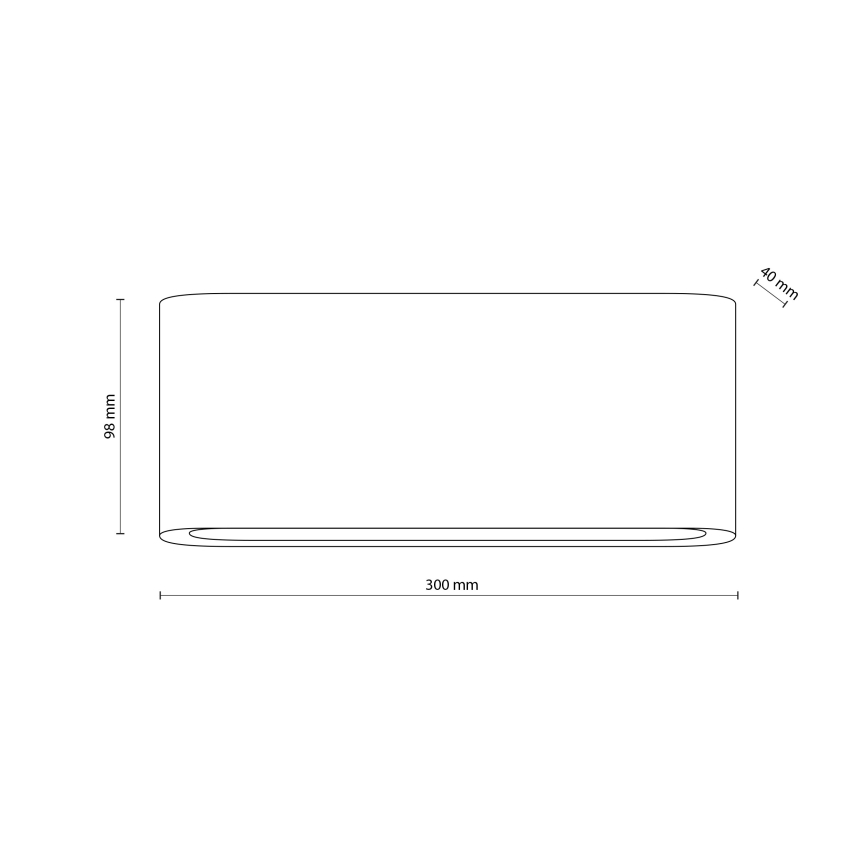 Applique murale d'extérieur LED ARWENA L LED/24W/230V IP54 beige