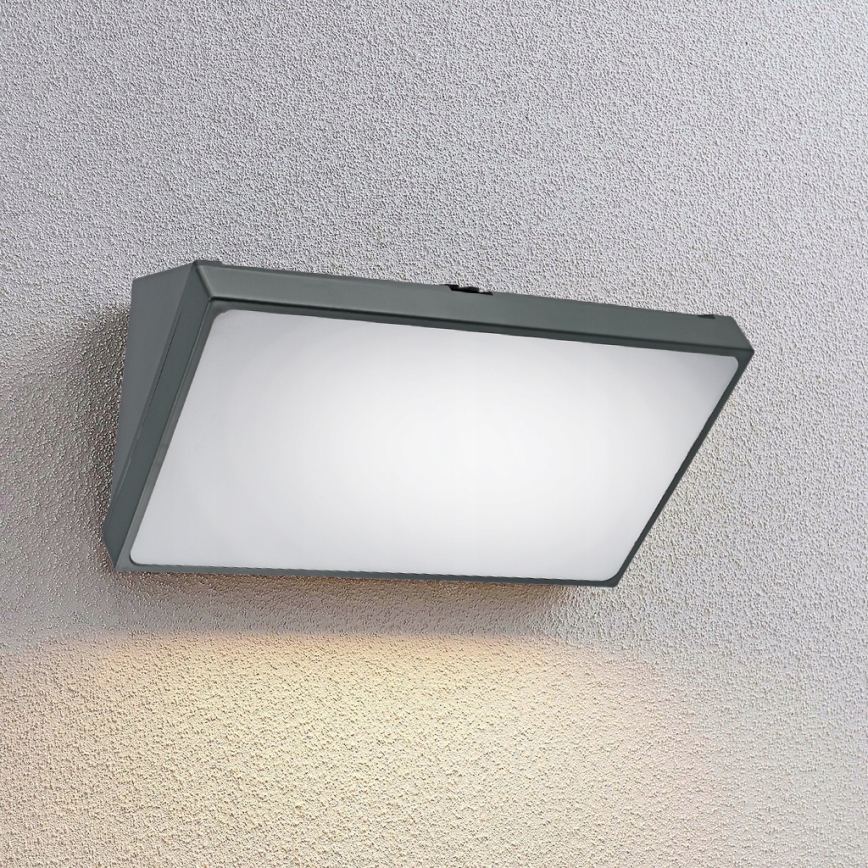 LED Applique murale d'extérieur avec détecteur de mouvement LED/20W/230V IP65 gris