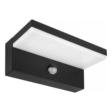 Applique murale d'extérieur LED avec détecteur de mouvement NOLA LED/12W/230V IP65 noire
