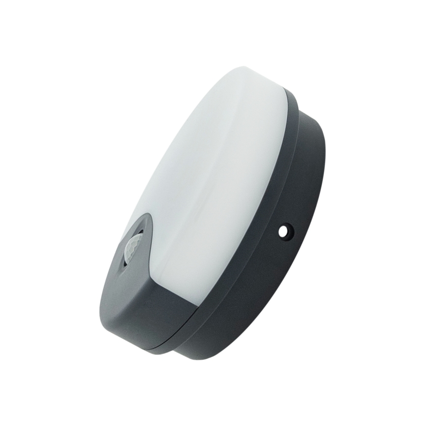Applique murale d'extérieur LED avec détecteur de mouvement — 18 W, 230 V, IP44, blanche