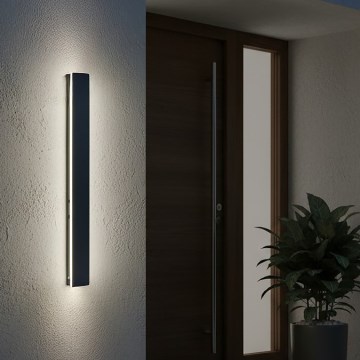 Applique murale d'extérieur LED MIRANA, 12 W / 230 V, 4000 K, IP44, 60 cm, noire