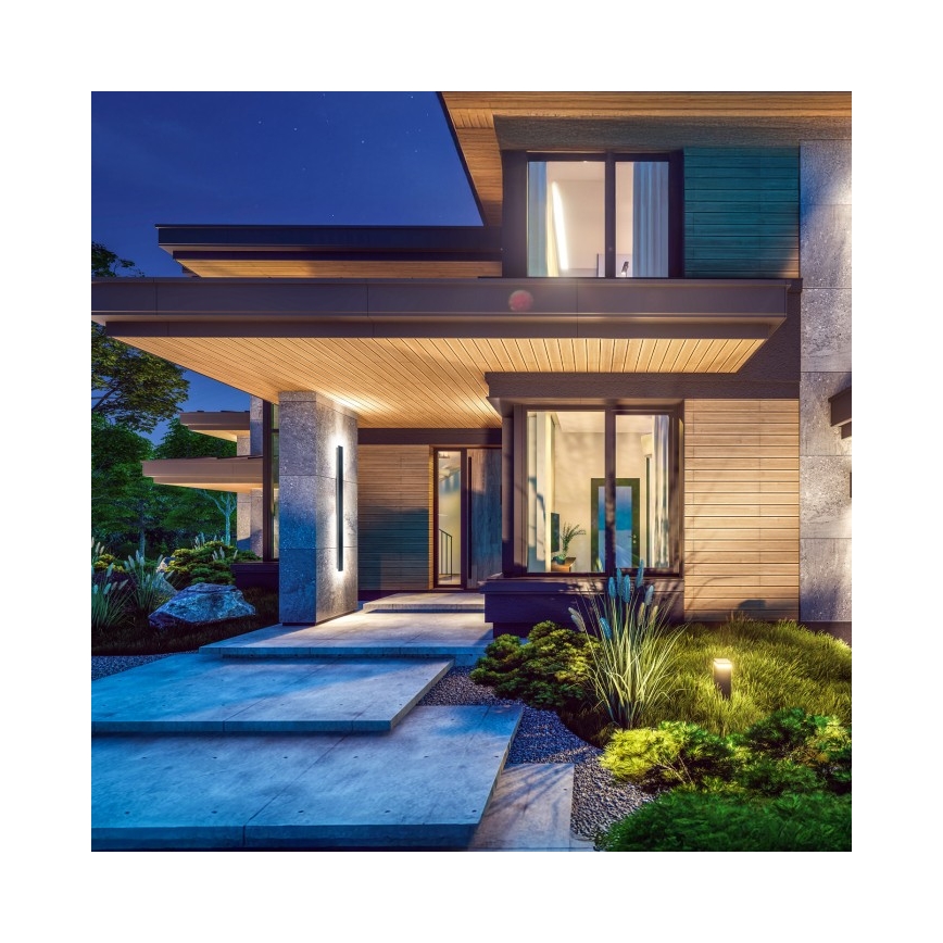 Applique murale d'extérieur MIRANA LED/25W/230V 4000K IP44 120 cm noire