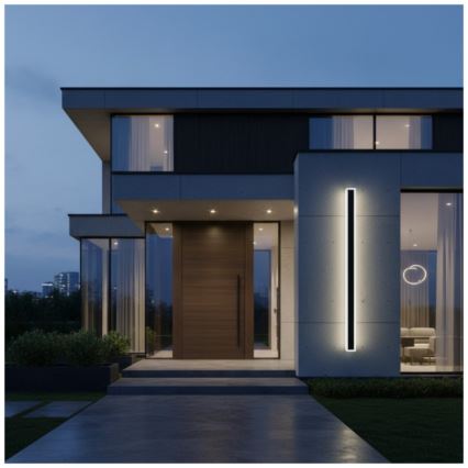 Applique murale d'extérieur MIRANA S LED/25W/230V 4000K IP44 120 cm noire