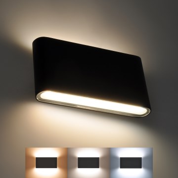 Applique murale d'extérieur MODENA LED/12W/230V 3000/4000/6000K IP54 noir