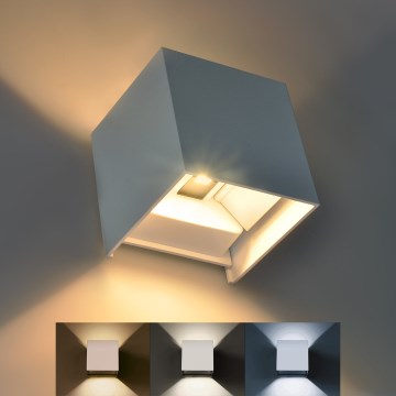 Applique murale d'extérieur PARMA LED/6W/230V 3000/4000/6000K IP54 blanc