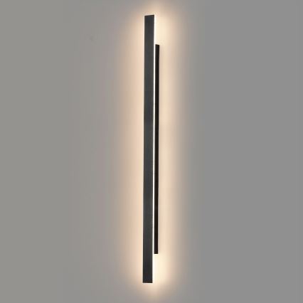 Applique murale d'extérieur LED WOW LED/20W/230V 3000/4000/6000K 120 cm IP54 noire