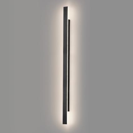 Applique murale d'extérieur LED WOW LED/20W/230V 3000/4000/6000K 120 cm IP54 noire