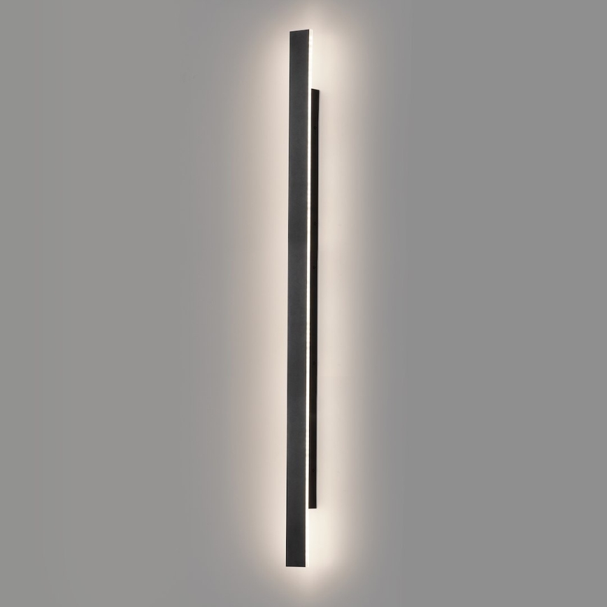 Applique murale d'extérieur LED WOW LED/20W/230V 3000/4000/6000K 120 cm IP54 noire