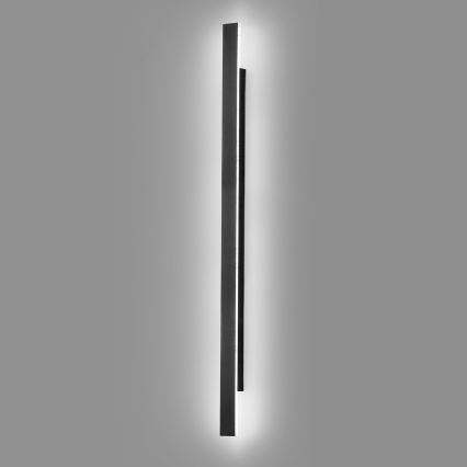 Applique murale d'extérieur LED WOW LED/20W/230V 3000/4000/6000K 120 cm IP54 noire