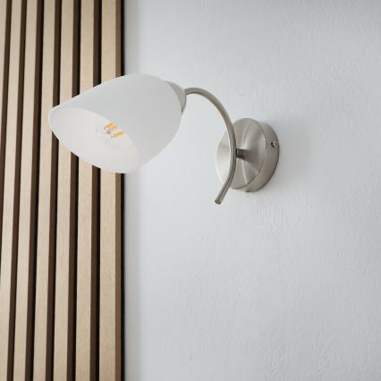 Applique murale DONNA 1xE27/60W/230V nickel