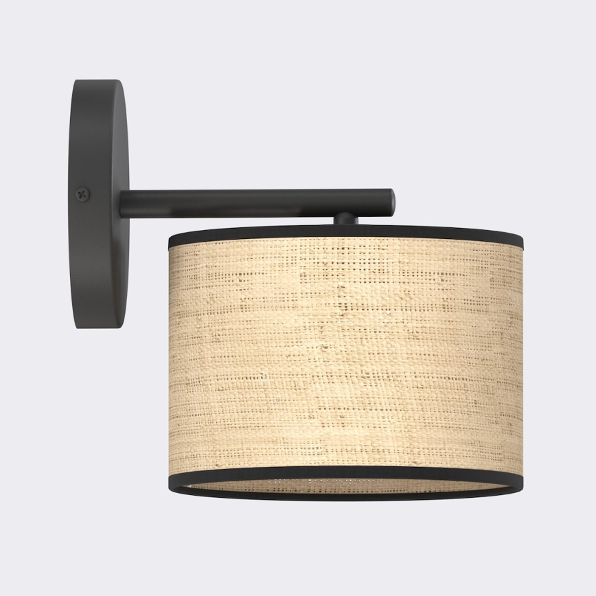 Applique murale ECO 1xE27/15W/230V beige/rotin