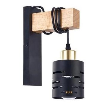 Applique murale ELEN 1xE27/35W/230V noire/dorée/marron