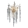 Applique murale en cristal 3xG9/40W/230V Rose doré