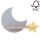 Applique murale enfant avec étagère MOON LED/5W/230V