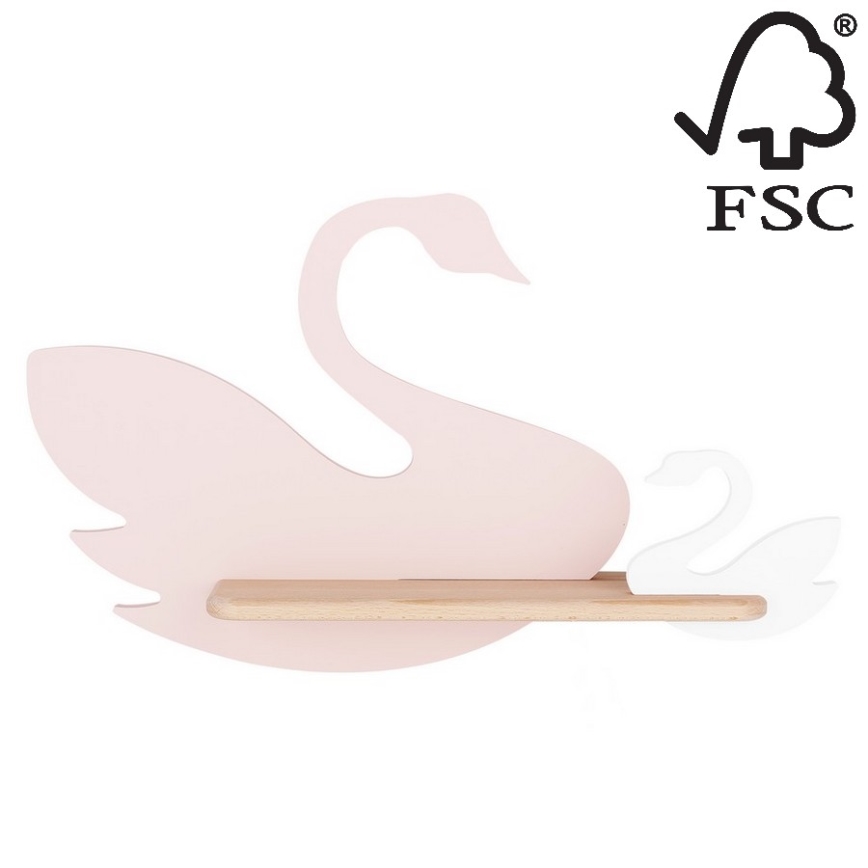 Applique murale enfant avec étagère SWAN LED/5W/230V