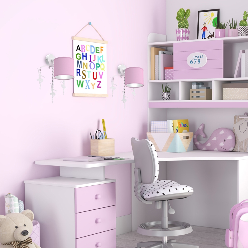 Applique murale enfant BALLET 1xE27/60W/230V