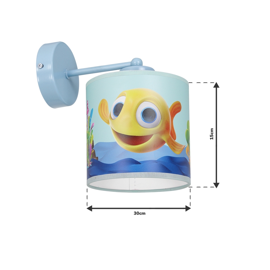 Applique murale enfant FISH 1xE27/60W/230V