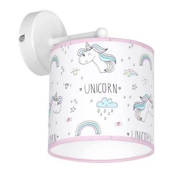 Applique murale enfant UNICORN 1xE27/60W/230V