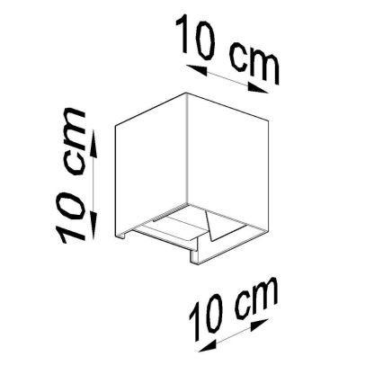 Applique murale extérieur LUCA LED/6W/230V IP54