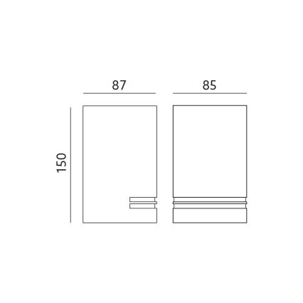 Eclairage extérieur QUAZAR 1xGU10/11W/230V IP44
