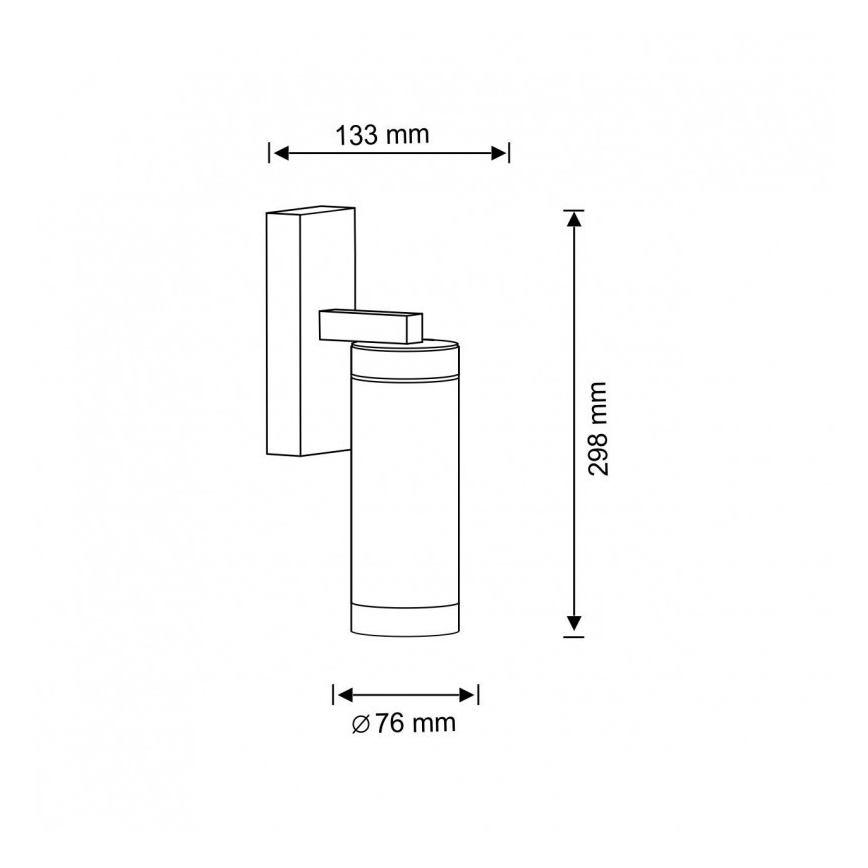 Applique murale extérieur SPECTRA 1xE27/10W/230V IP44