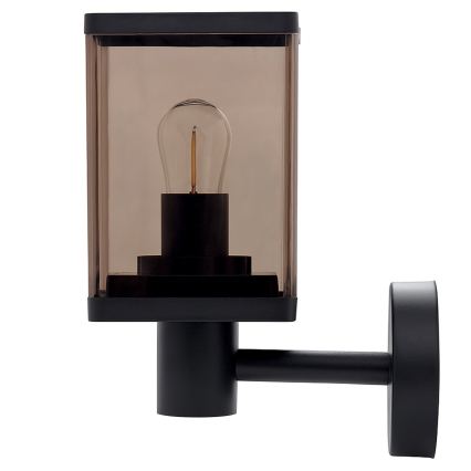 Applique murale extérieure 1xE27/60W/230V IP44 noir/brun fumé