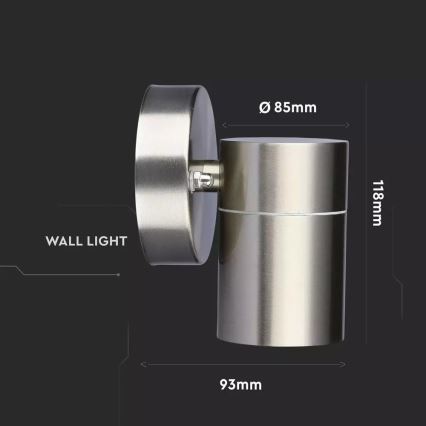 Applique murale extérieure 1xGU10/35W/230V IP44