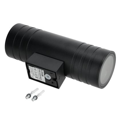 Applique murale extérieure 2xGU10/35W/230V IP54 arrondi noir